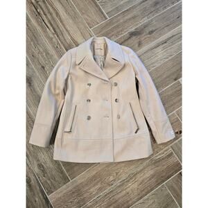 Calvin Klein Wool Blend Double-Breasted Peacoat